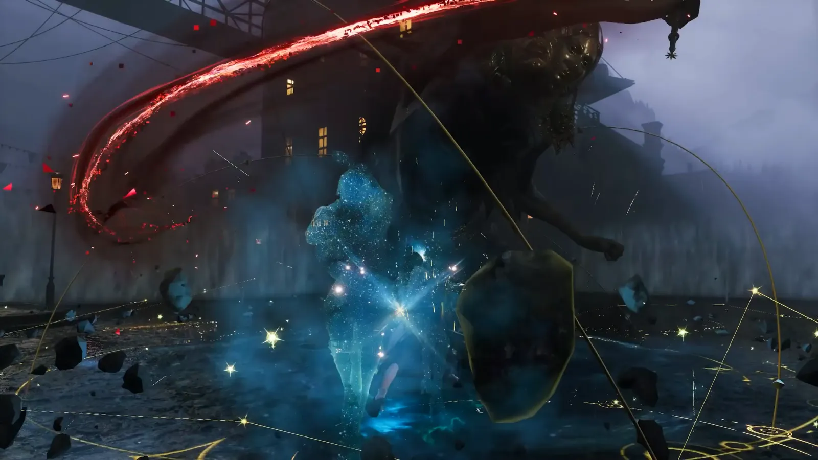 Spectral whale spirit in battle
