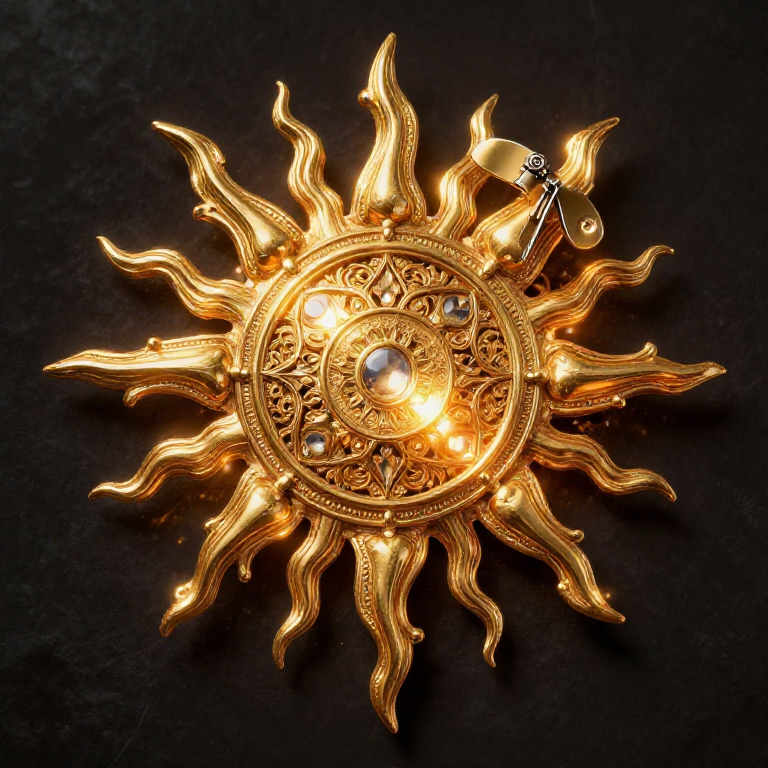 Sun Brooch